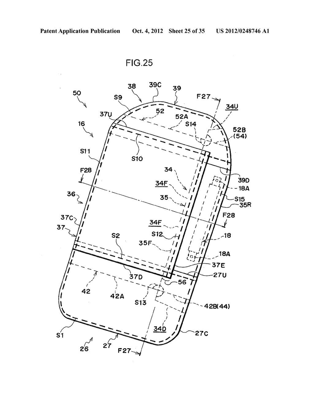 SIDE AIRBAG DEVICE AND METHOD OF SEWING SIDE AIRBAG - diagram, schematic, and image 26