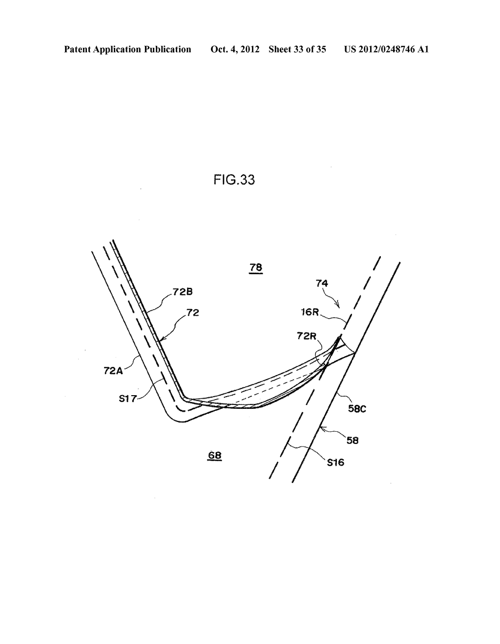 SIDE AIRBAG DEVICE AND METHOD OF SEWING SIDE AIRBAG - diagram, schematic, and image 34