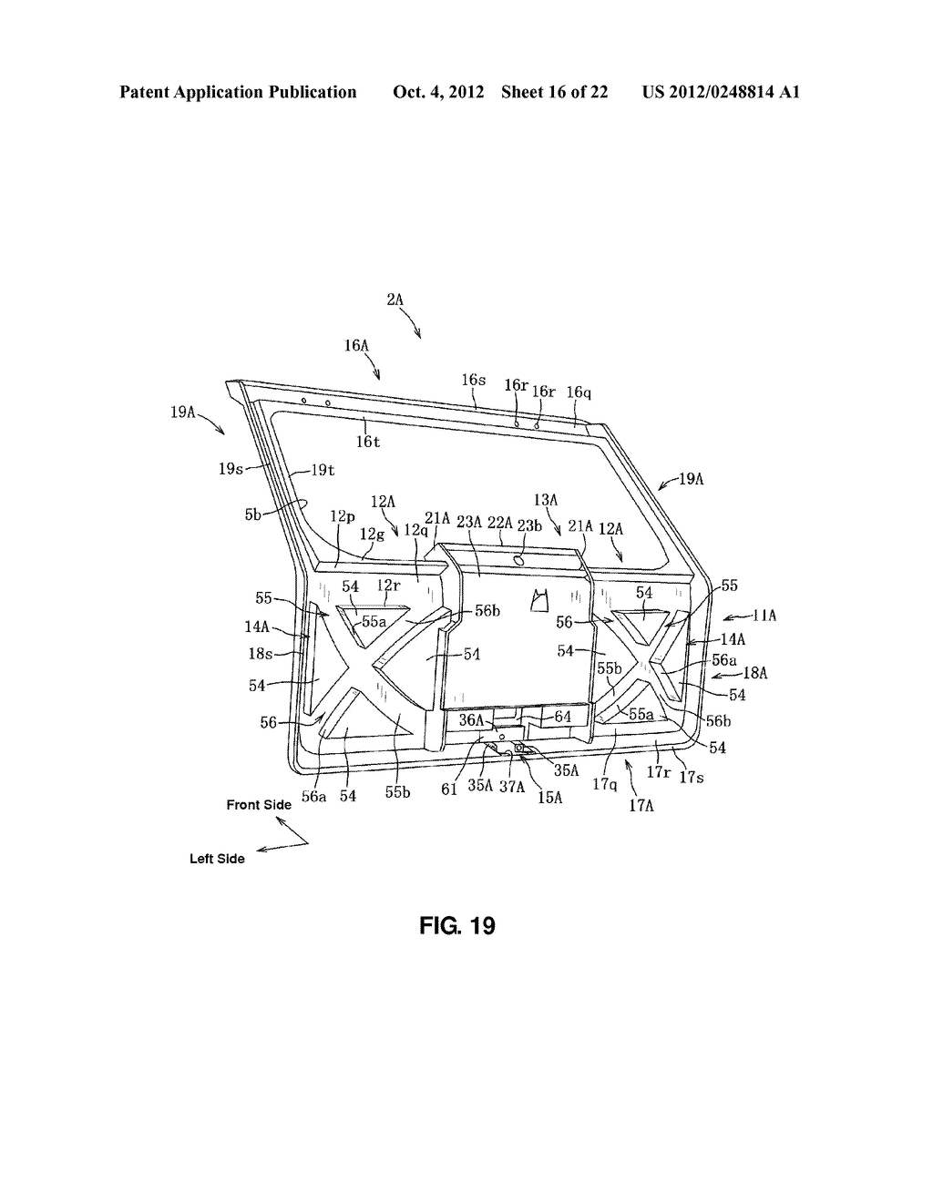 STRUCTURE OF LIFT GATE FOR VEHICLE - diagram, schematic, and image 17