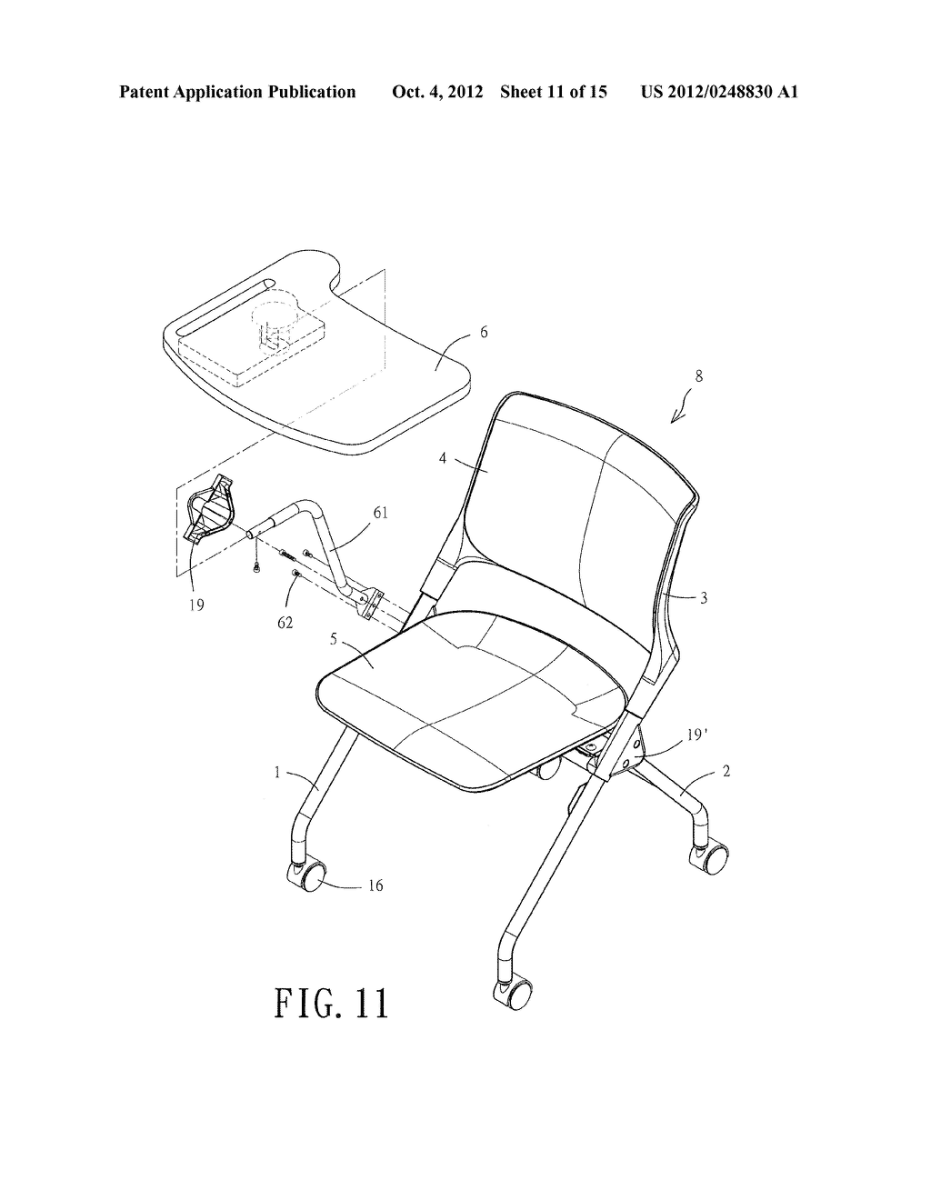 Foldable Seat Structure - diagram, schematic, and image 12