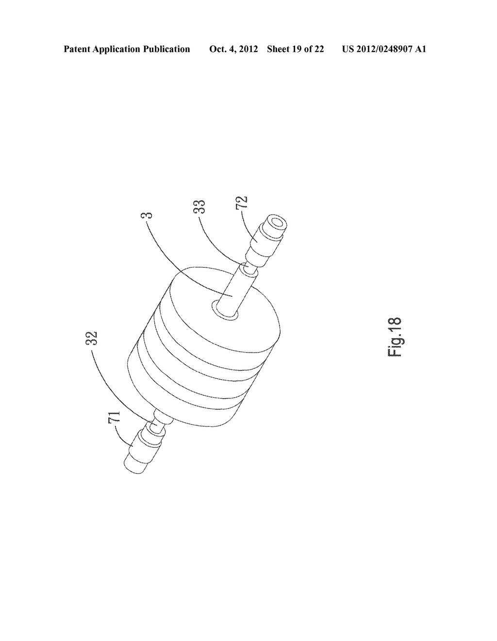 CENTRIFUGAL HEAT DISSIPATION DEVICE AND MOTOR USING SAME - diagram, schematic, and image 20