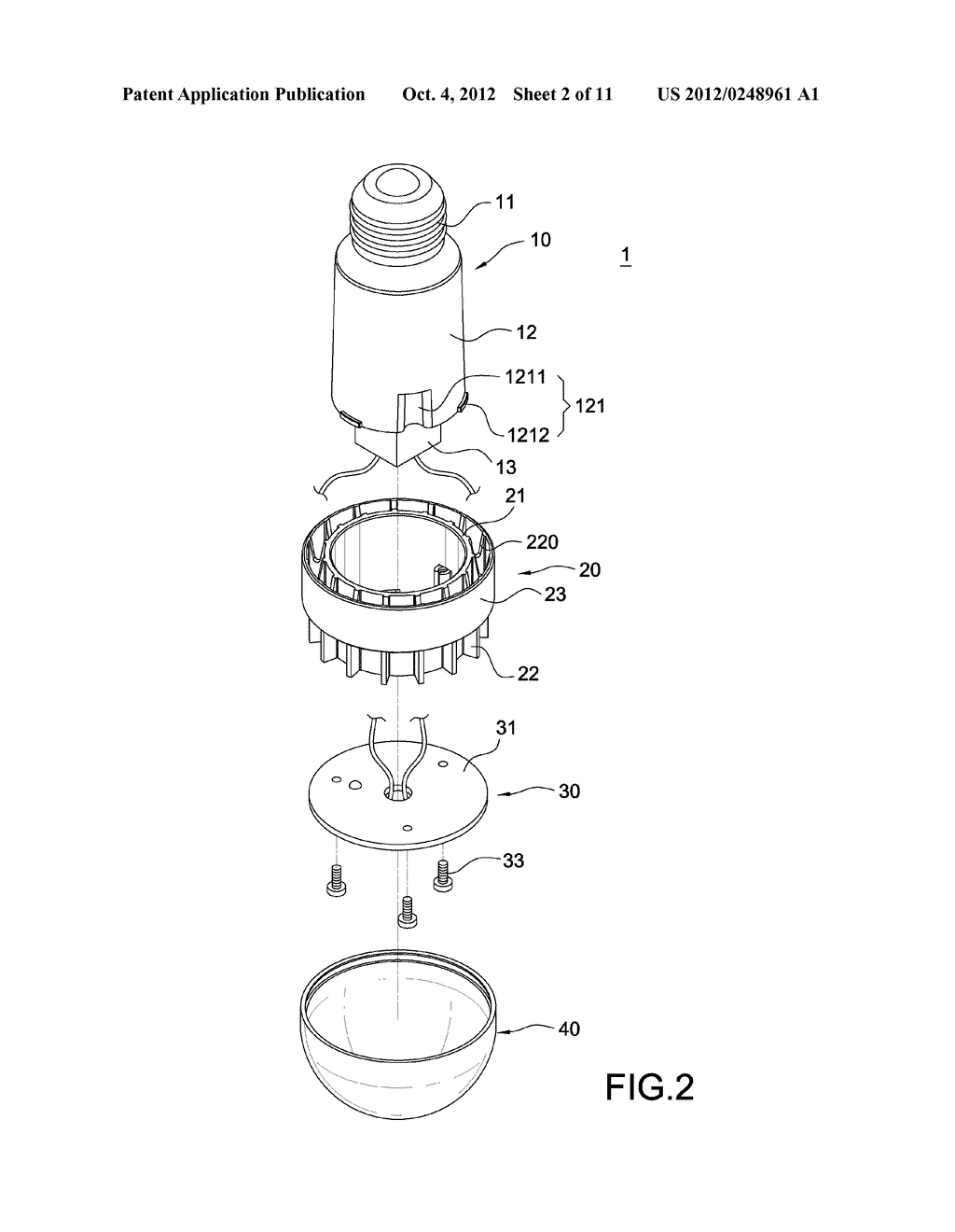 LED BULB WITH HEAT DISSIPATER - diagram, schematic, and image 03