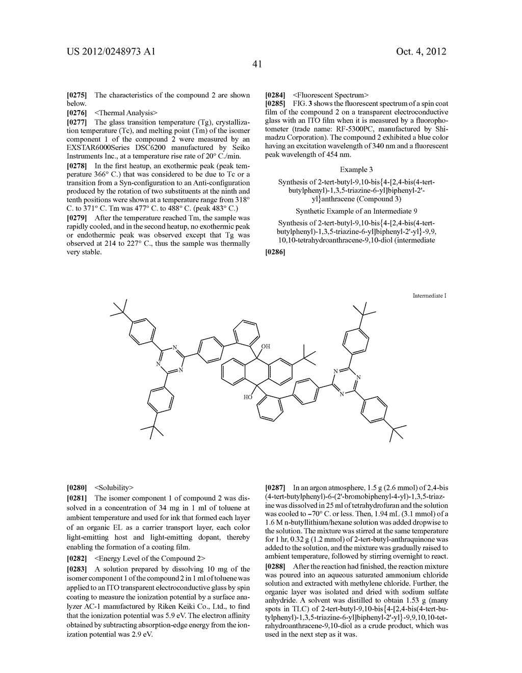 ANTHRACENE DERIVATIVE AND LIGHT-EMITTING DEVICE - diagram, schematic, and image 57