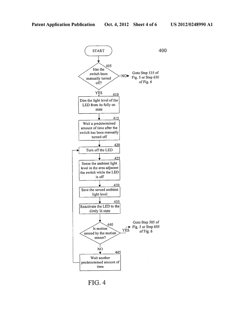 METHOD AND APPARATUS FOR A SWITCH HAVING A LIGHT PIPE FOR COMBINED LED     DISPLAY AND LIGHT LEVEL SENSING - diagram, schematic, and image 05