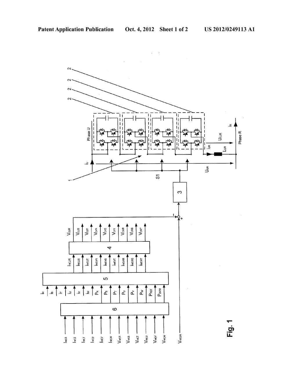 METHOD FOR OPERATING A DIRECT CONVERTER CIRCUIT AND DEVICE TO CARRY OUT     THE METHOD - diagram, schematic, and image 02