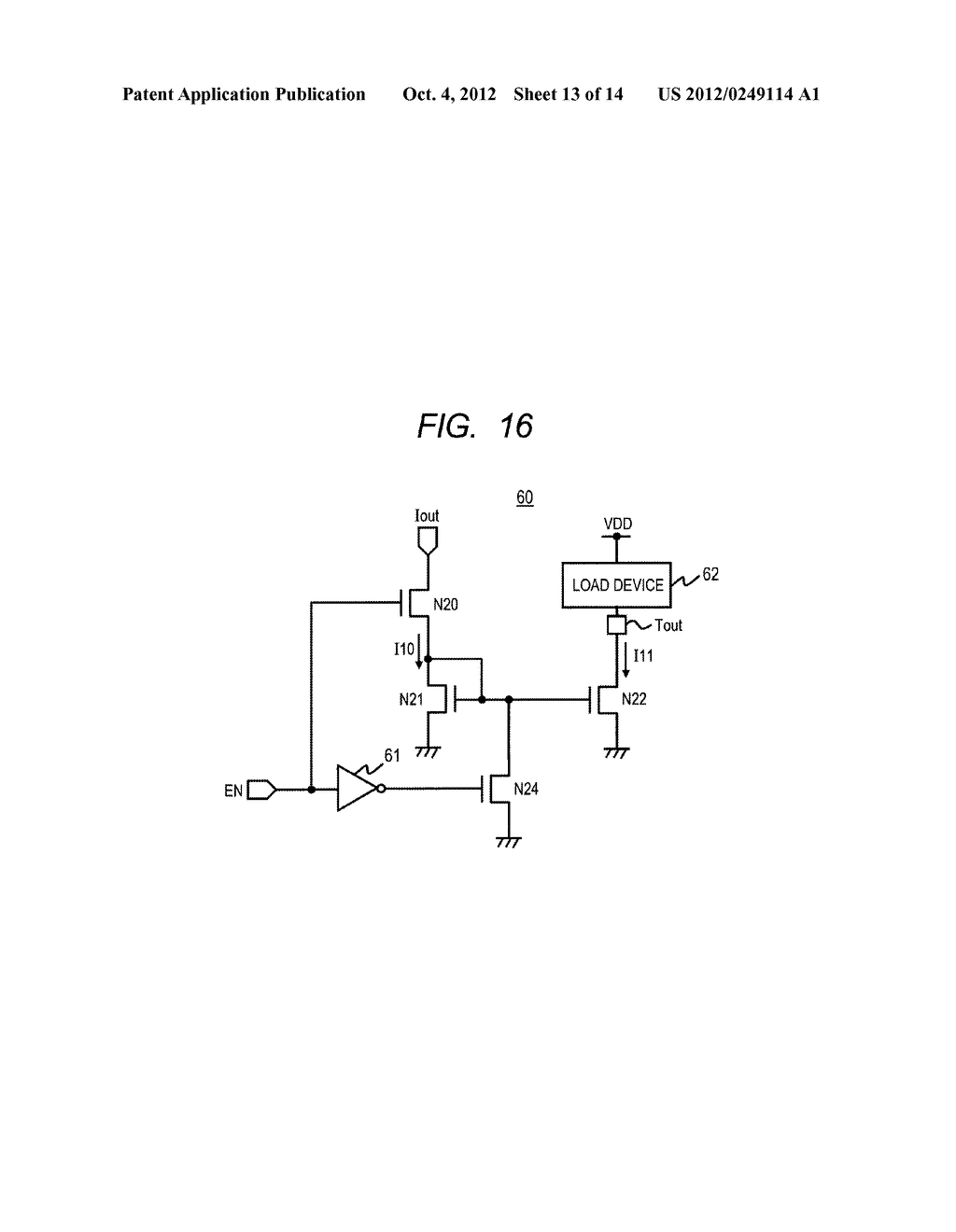 CONSTANT CURRENT GENERATION CIRCUIT AND MICROPROCESSOR INCLUDING THE SAME - diagram, schematic, and image 14