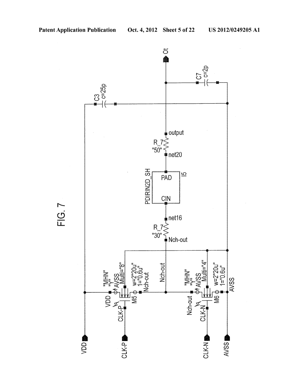 Semiconductor Device, a Method of Improving a Distortion of an Output     Waveform, and an Electronic Apparatus - diagram, schematic, and image 06