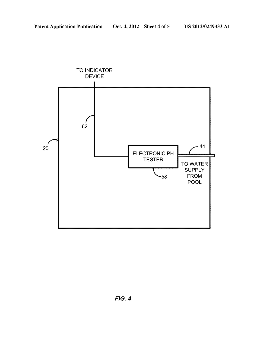 SYSTEM AND METHOD FOR MONITORING PH OR OTHER CHEMICAL ACTIVITY IN A POOL - diagram, schematic, and image 05