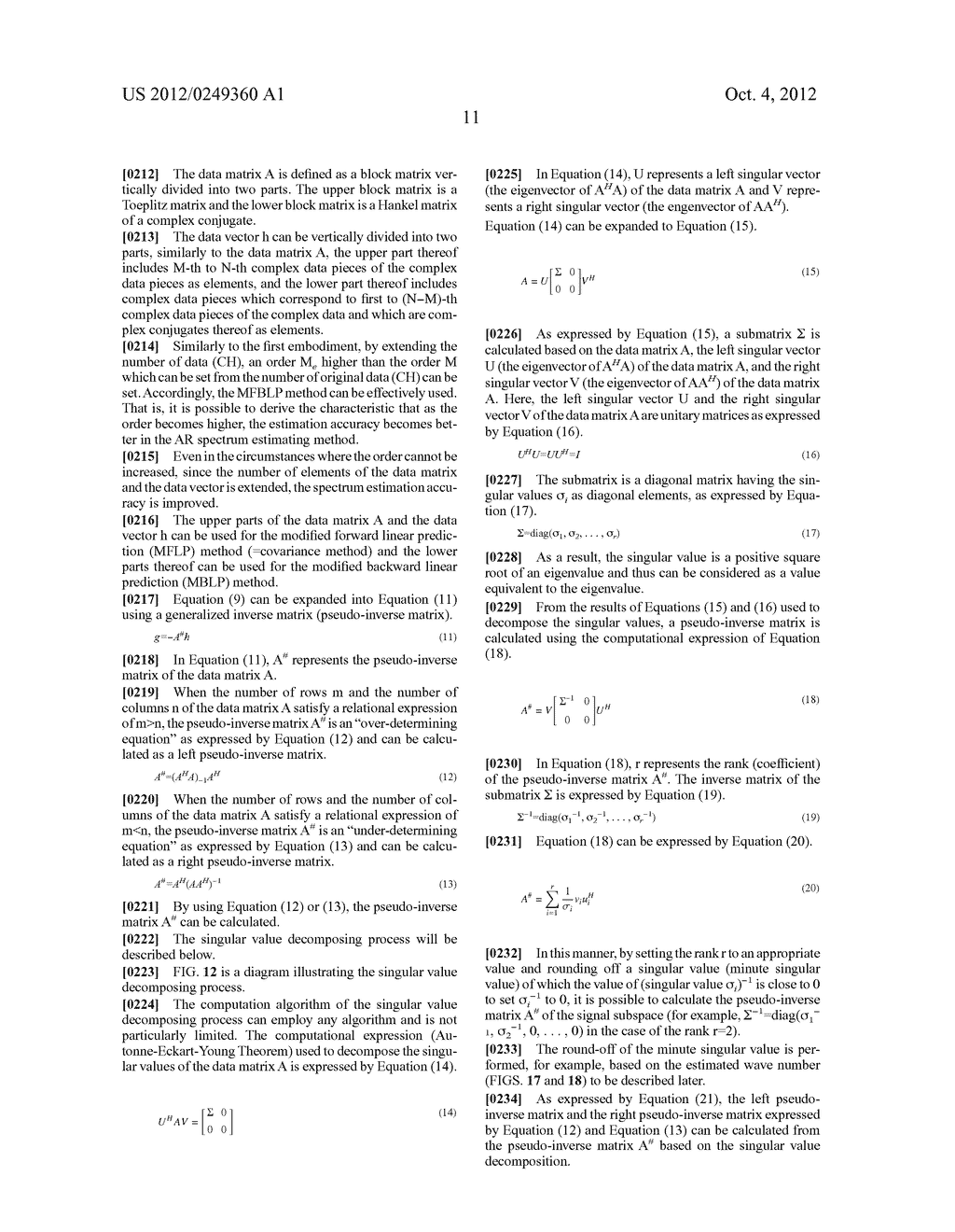 ELECTRONIC SCANNING RADAR APPARATUS, RECEIVED WAVE DIRECTION ESTIMATING     METHOD, AND RECEIVED WAVE DIRECTION ESTIMATING PROGRAM - diagram, schematic, and image 42