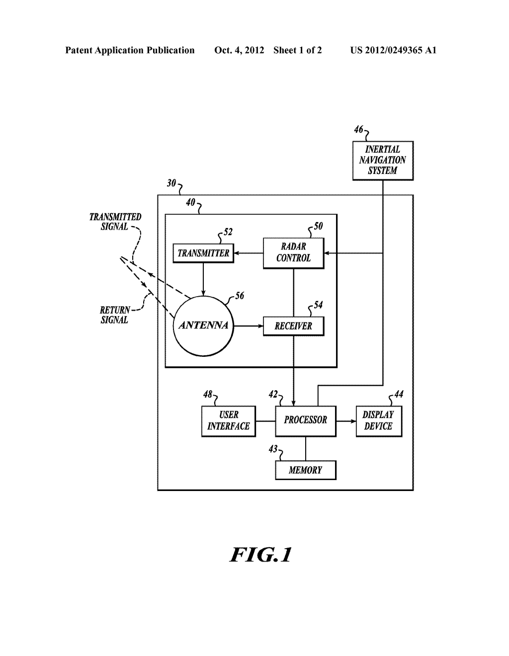 METHOD AND SYSTEM FOR GENERATING WEATHER AND GROUND REFLECTIVITY     INFORMATION - diagram, schematic, and image 02