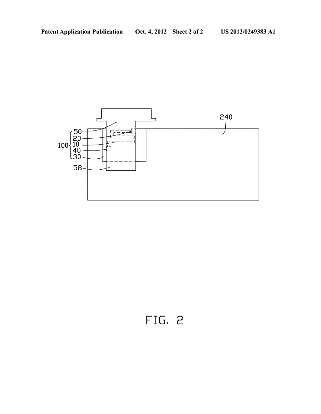 ANTENNA ASSEMBLY AND WIRELESS COMMUNICATION DEVICE EMPLOYING THE SAME - diagram, schematic, and image 03