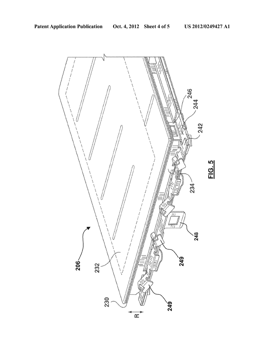 PORTABLE ELECTRONIC DEVICE WITH A DISPLAY AND A FEEDBACK MODULE - diagram, schematic, and image 05