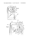 PIVOTABLE DISPLAY GUIDE MECHANISM FOR AN ELECTRONIC MOBILE DEVICE diagram and image