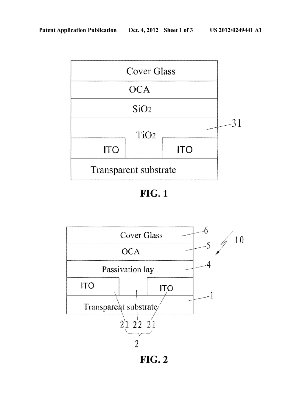 TOUCH PANEL AND METHOD OF MANUFACTURING A TOUCH PANEL - diagram, schematic, and image 02