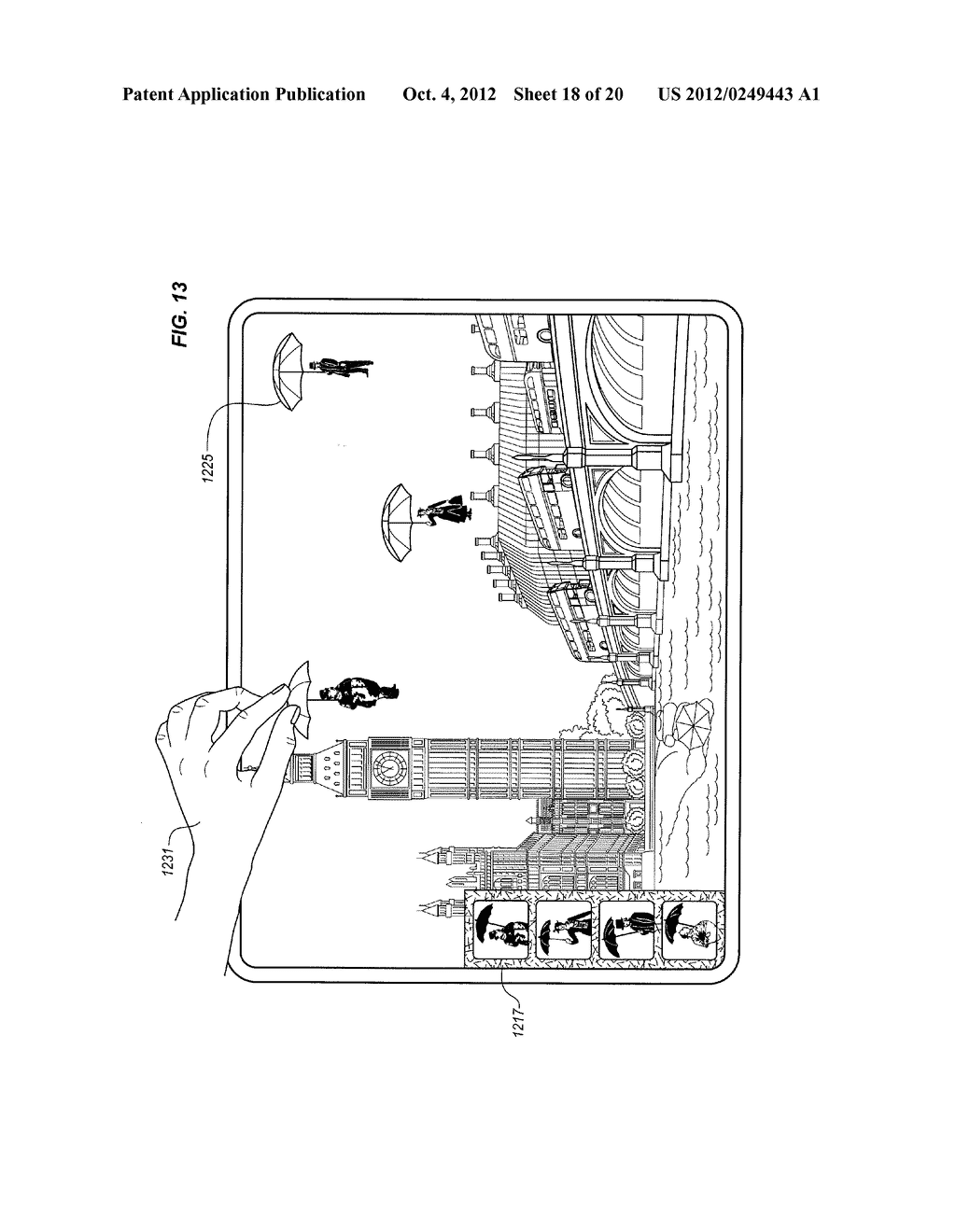 VIRTUAL LINKS BETWEEN DIFFERENT DISPLAYS TO PRESENT A SINGLE VIRTUAL     OBJECT - diagram, schematic, and image 19