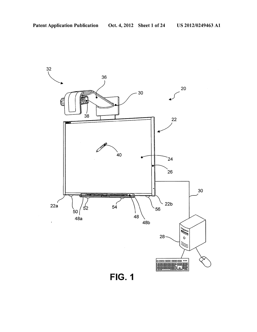 INTERACTIVE INPUT SYSTEM AND METHOD - diagram, schematic, and image 02