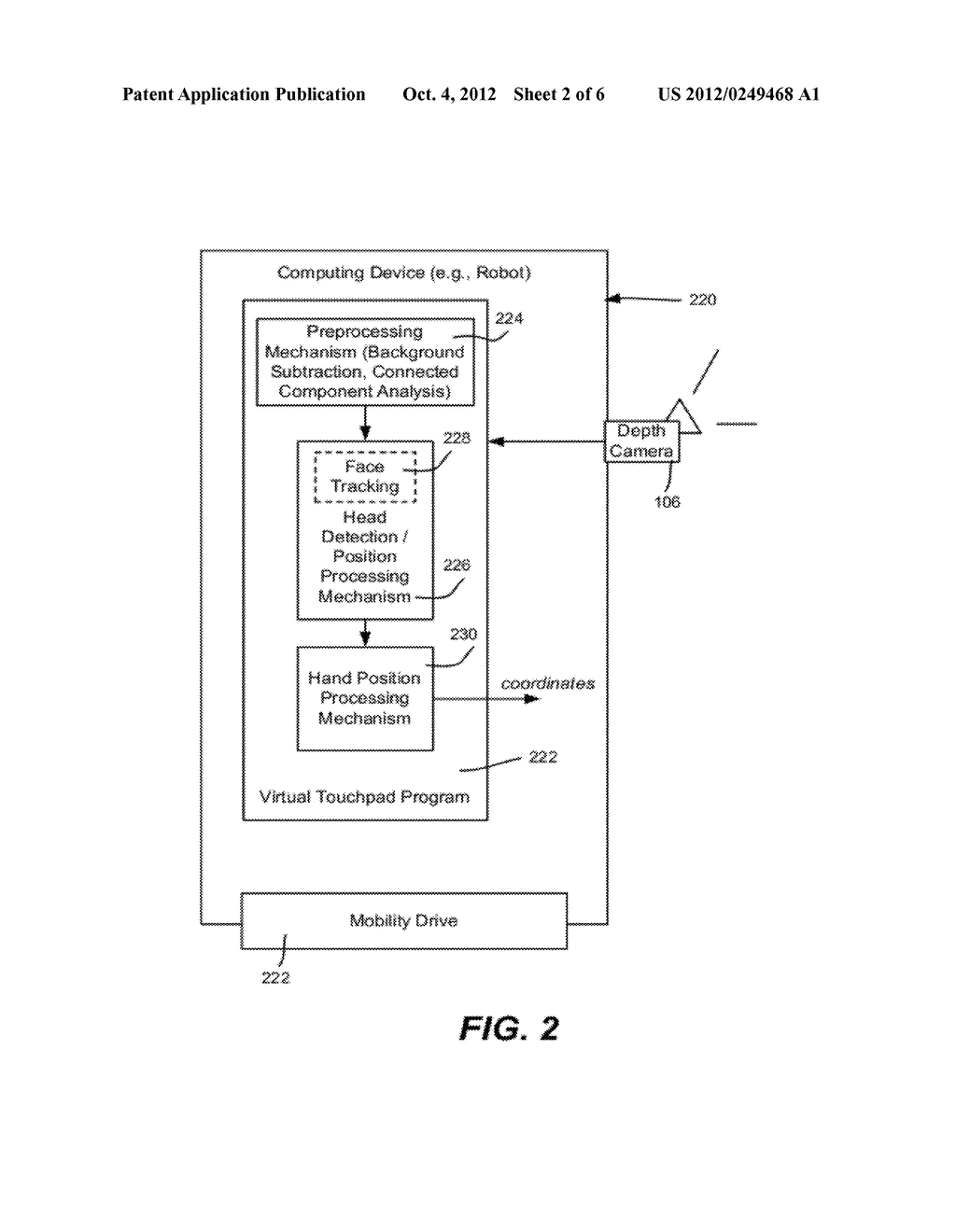 Virtual Touchpad Using a Depth Camera - diagram, schematic, and image 03