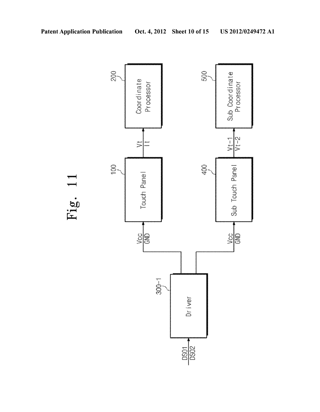 TOUCH SCREEN SYSTEM AND METHODS OF CALCULATING TOUCH POINT THEREOF - diagram, schematic, and image 11