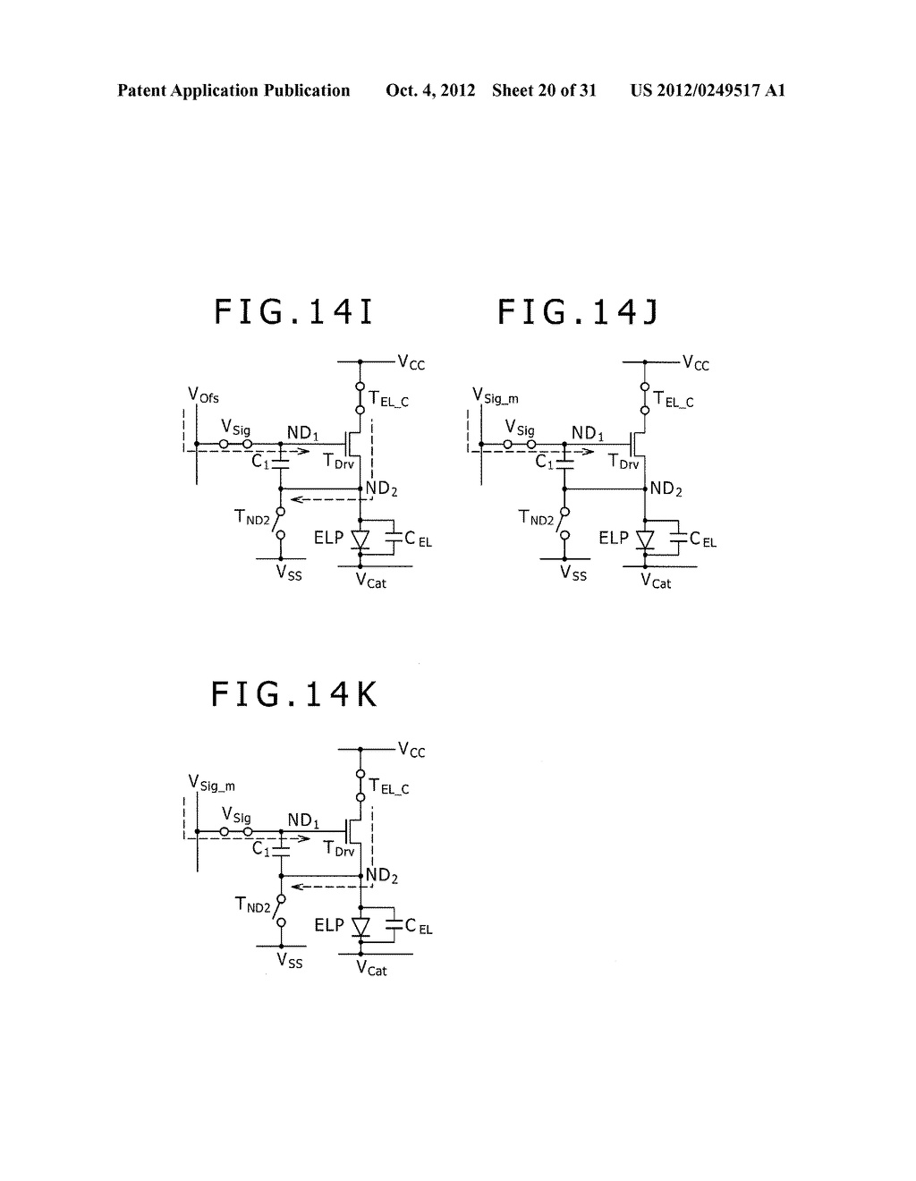 METHOD OF DRIVING ORGANIC ELECTROLUMINESCENCE EMISSION PORTION - diagram, schematic, and image 21