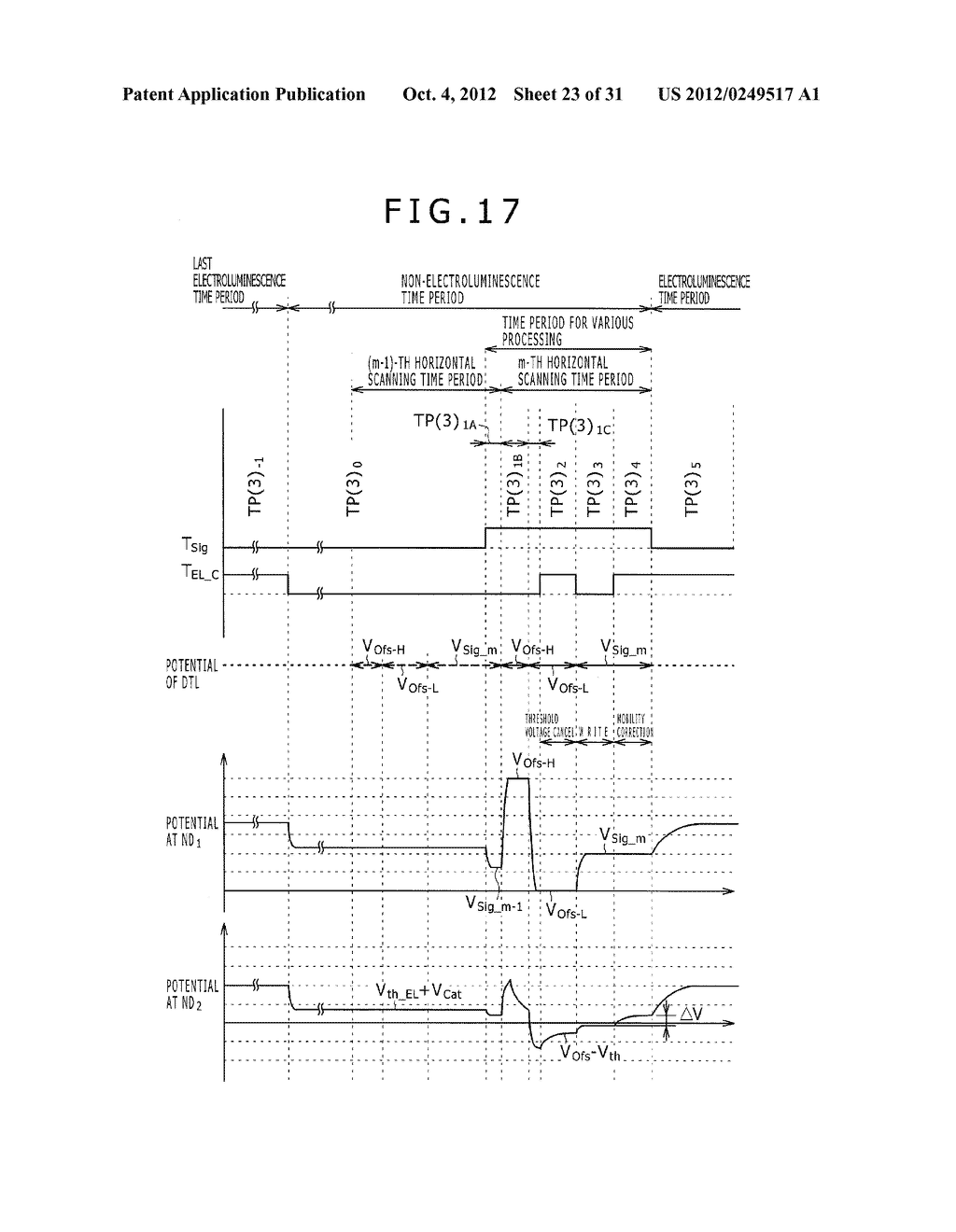 METHOD OF DRIVING ORGANIC ELECTROLUMINESCENCE EMISSION PORTION - diagram, schematic, and image 24