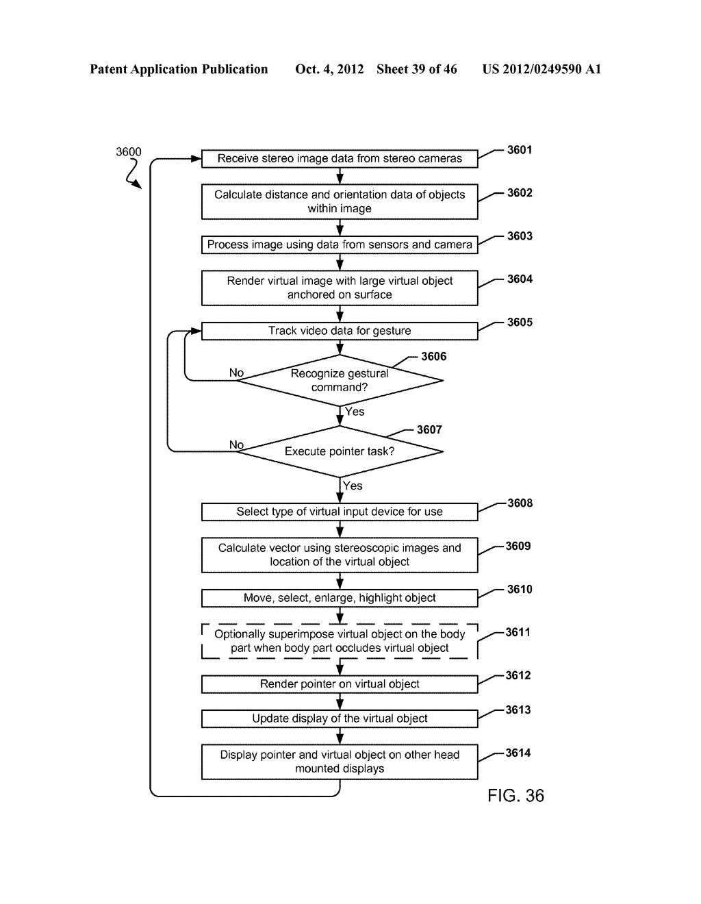 SELECTIVE HAND OCCLUSION OVER VIRTUAL PROJECTIONS ONTO PHYSICAL SURFACES     USING SKELETAL TRACKING - diagram, schematic, and image 40