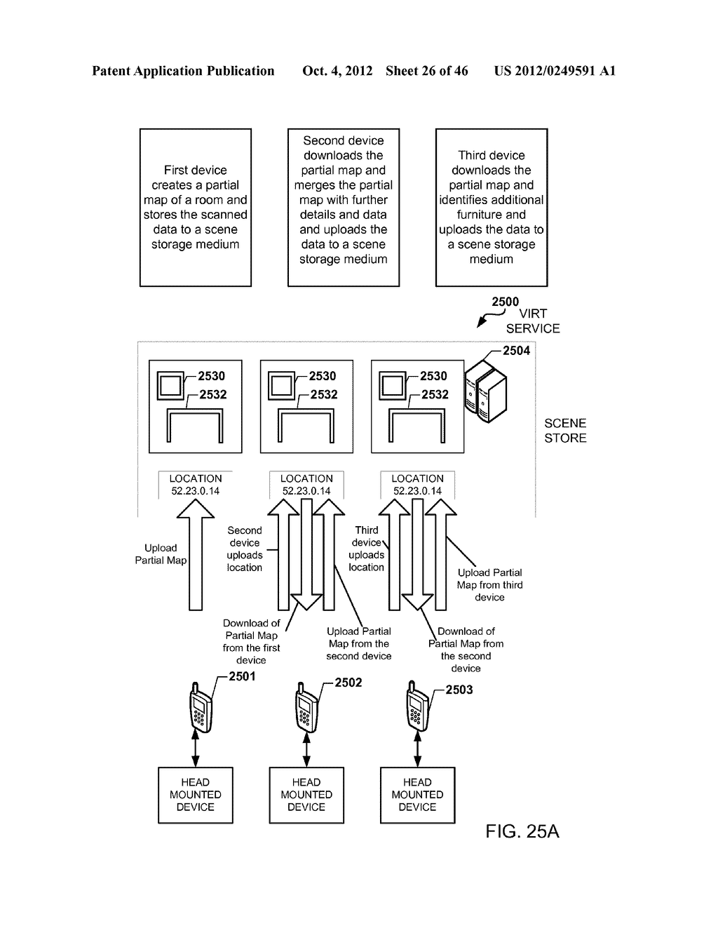 SYSTEM FOR THE RENDERING OF SHARED DIGITAL INTERFACES RELATIVE TO EACH     USER'S POINT OF VIEW - diagram, schematic, and image 27