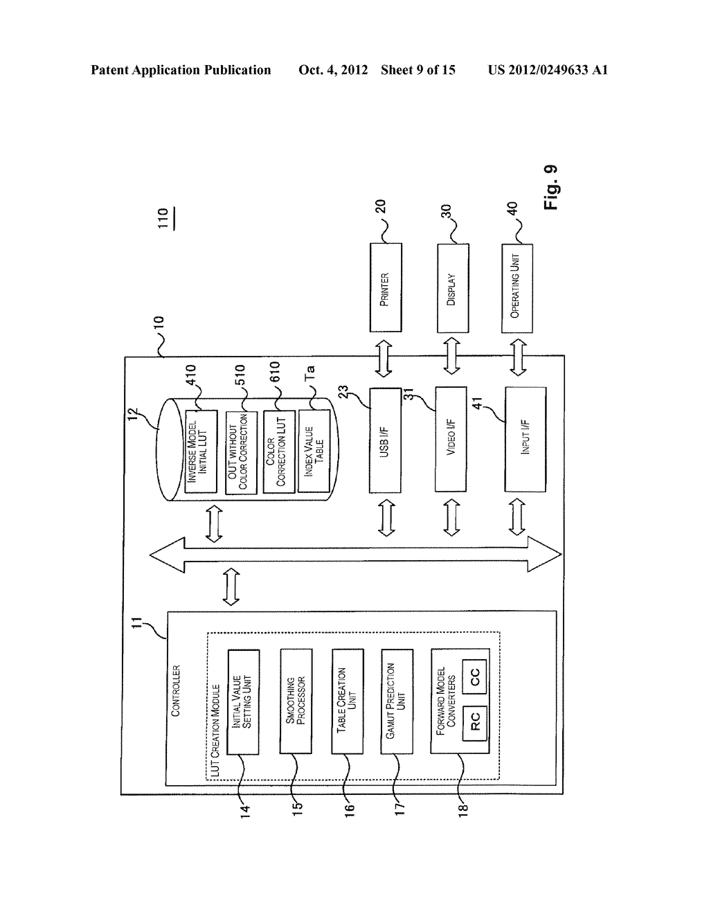 BRONZING INDEX VALUE CALCULATION METHOD, BRONZING INDEX VALUE CALCULATION     DEVICE, AND PRINTING DEVICE - diagram, schematic, and image 10