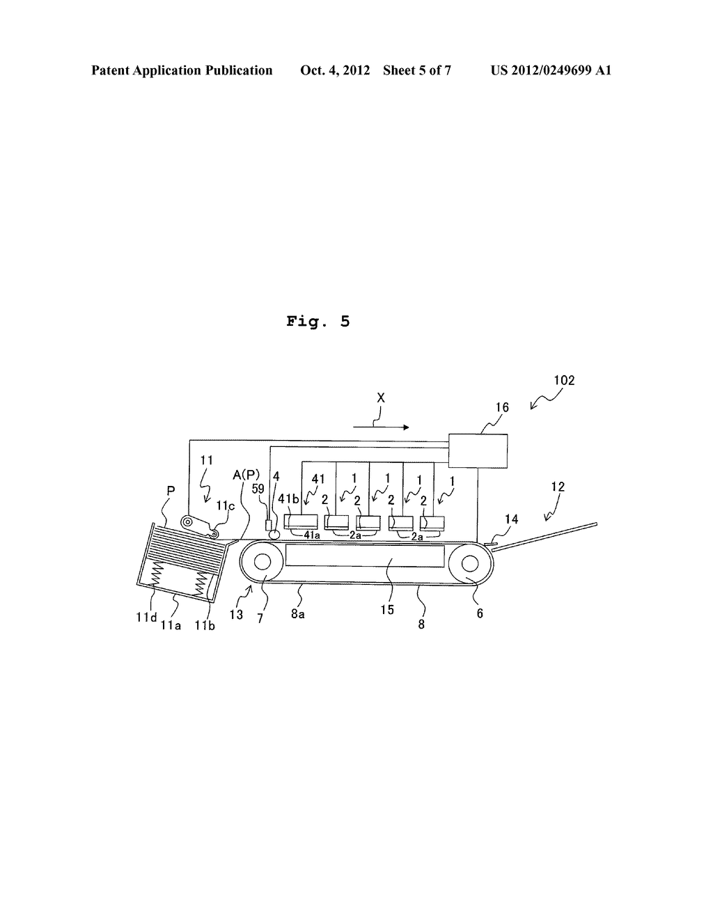 Treatment Solution for Ink-Jet Recording, Water-Based Ink Set for Ink-Jet     Recording, Ink-Jet Recording Method, and Ink-Jet Recording Apparatus - diagram, schematic, and image 06