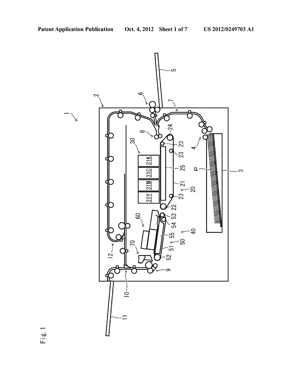 DRYING DEVICE AND INK JET RECORDING APPARATUS EQUIPPED WITH THE SAME - diagram, schematic, and image 02