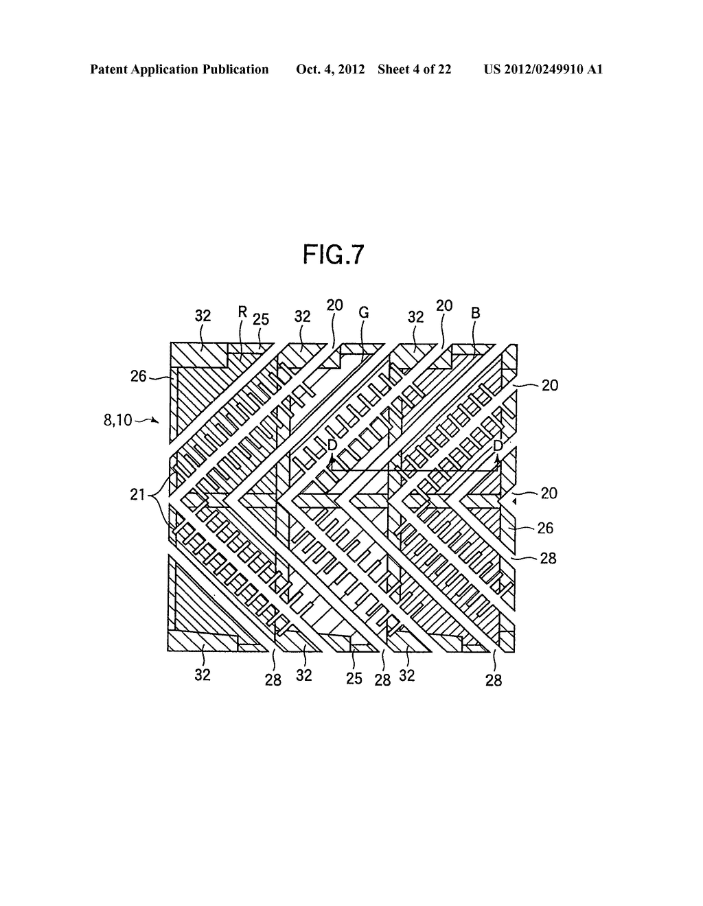 SUBSTRATE FOR LIQUID CRYSTAL DISPLAY, LIQUID CRYSTAL DISPLAY HAVING THE     SAME AND METHOD OF MANUFACTURING THE SAME - diagram, schematic, and image 05