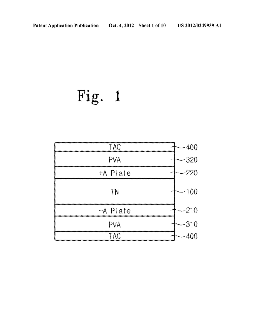 LIQUID CRYSTAL DISPLAY DEVICE WITH RETARDATION COMPENSATION - diagram, schematic, and image 02