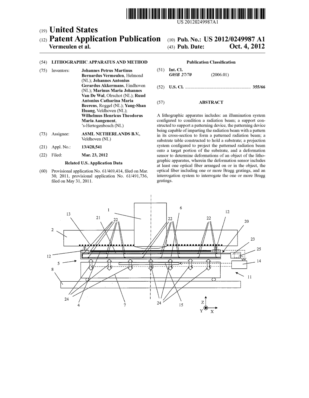 LITHOGRAPHIC APPARATUS AND METHOD - diagram, schematic, and image 01