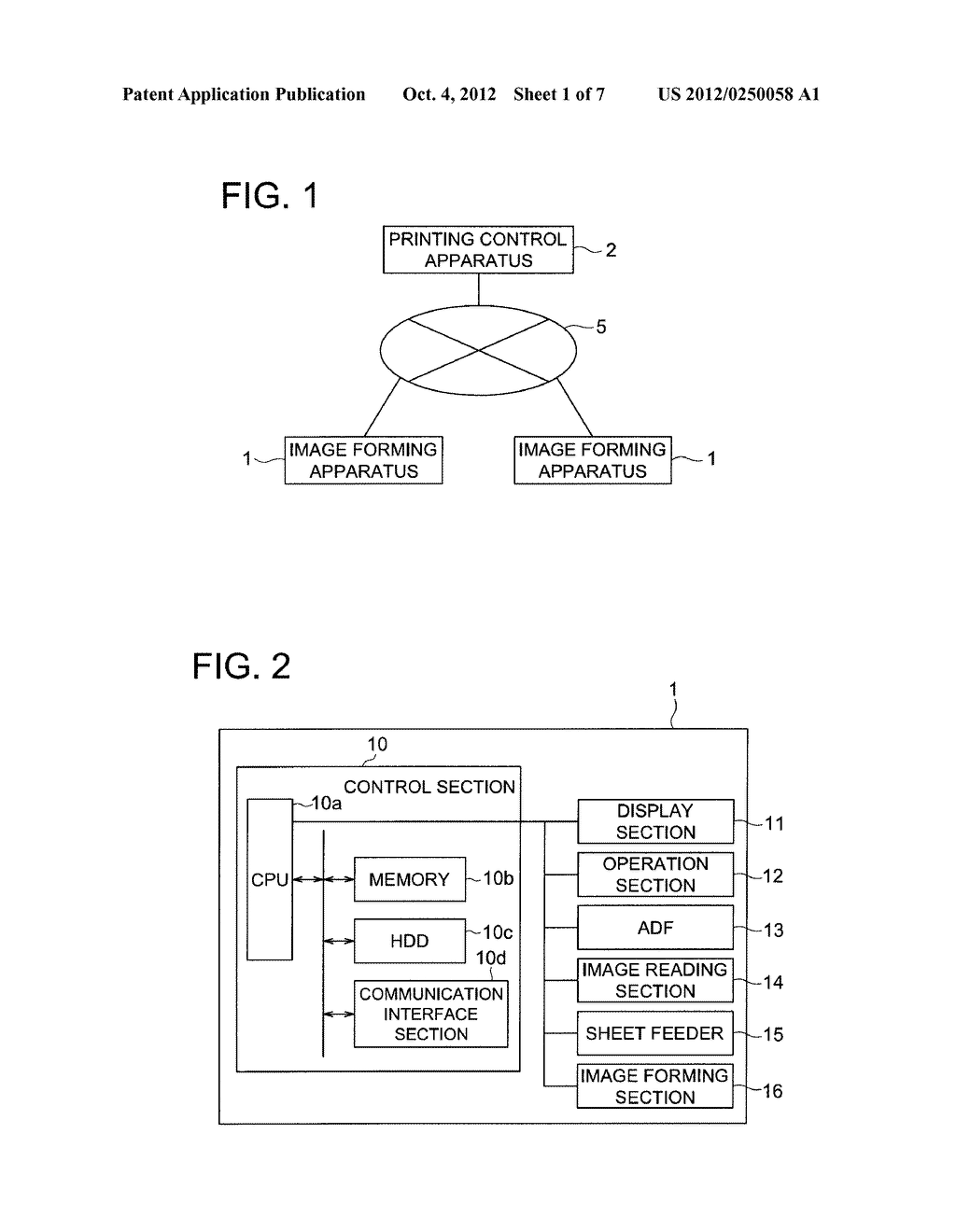 PRINTING CONTROL APPARATUS, IMAGE FORMING APPARATUS AND PRINTING SYSTEM - diagram, schematic, and image 02