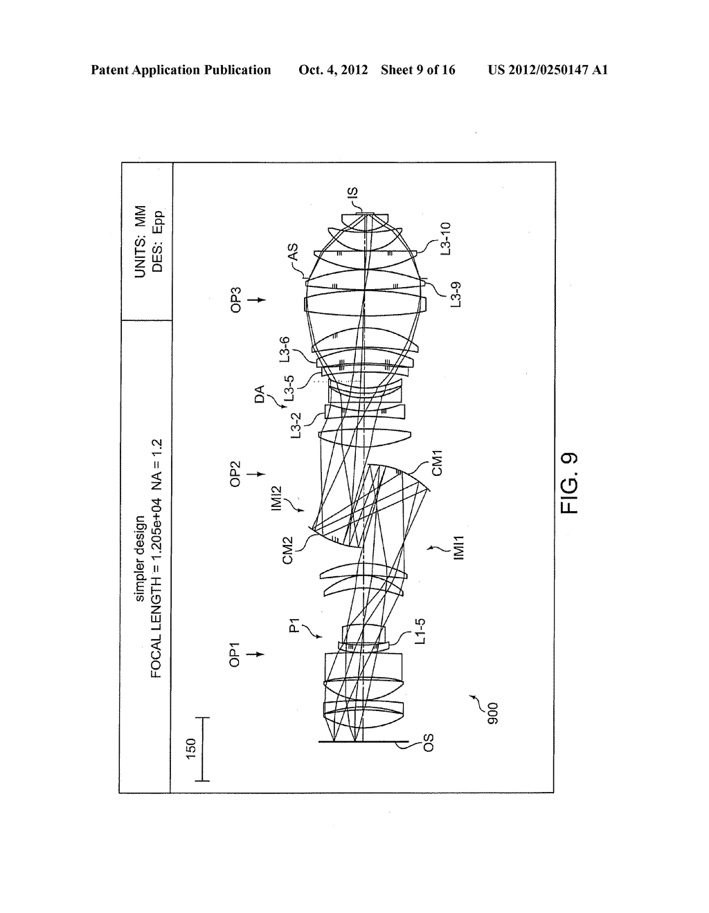 CATADIOPTRIC PROJECTION OBJECTIVE - diagram, schematic, and image 10