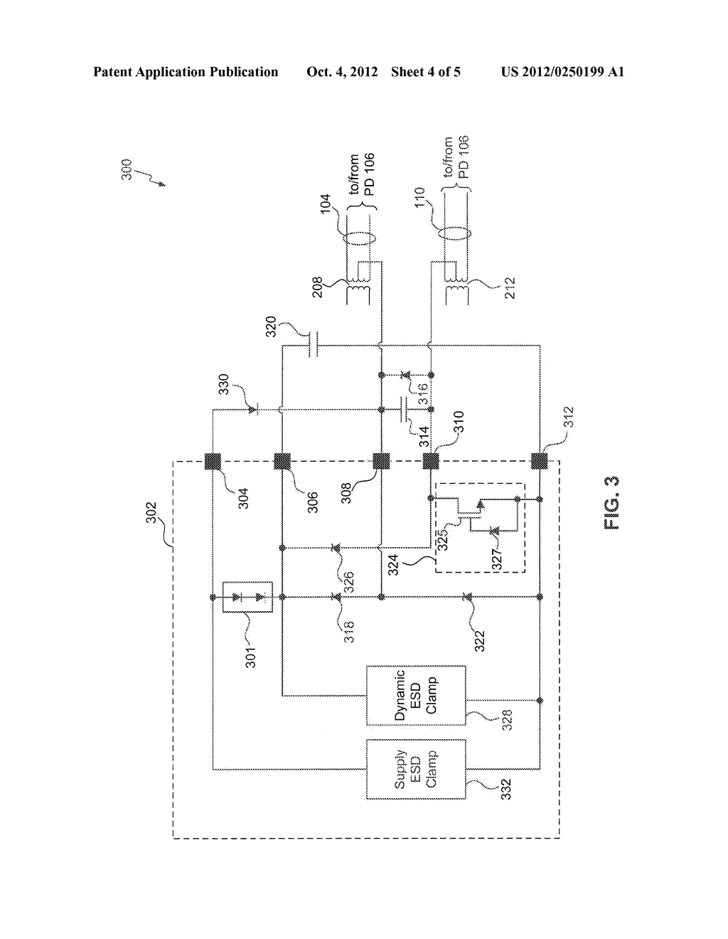 POWER OVER ETHERNET ELECTROSTATIC DISCHARGE PROTECTION CIRCUIT - diagram, schematic, and image 05