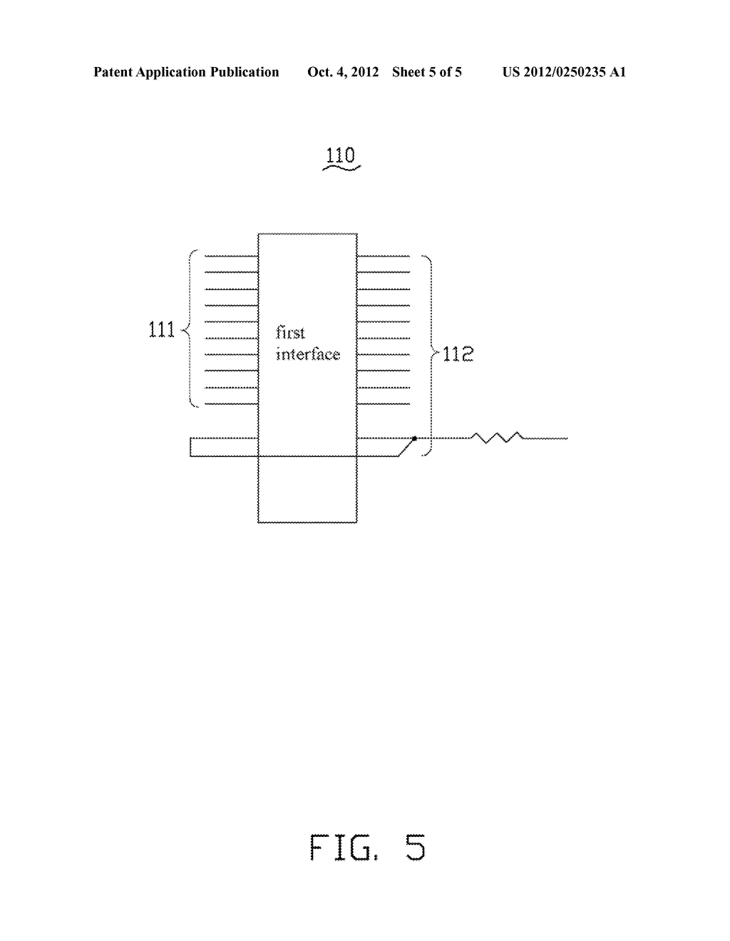 INTERFACE MODULE WITH PROTECTION CIRCUIT AND ELECTRONIC DEVICE - diagram, schematic, and image 06