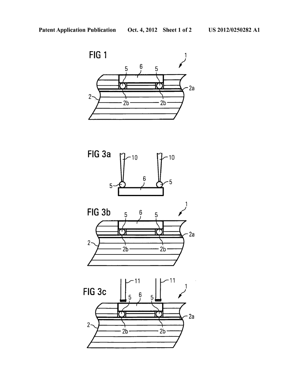 FASTENING AND ELECTROCONDUCTIVE CONNECTING OF A CHIP MODULE TO A CHIP CARD - diagram, schematic, and image 02