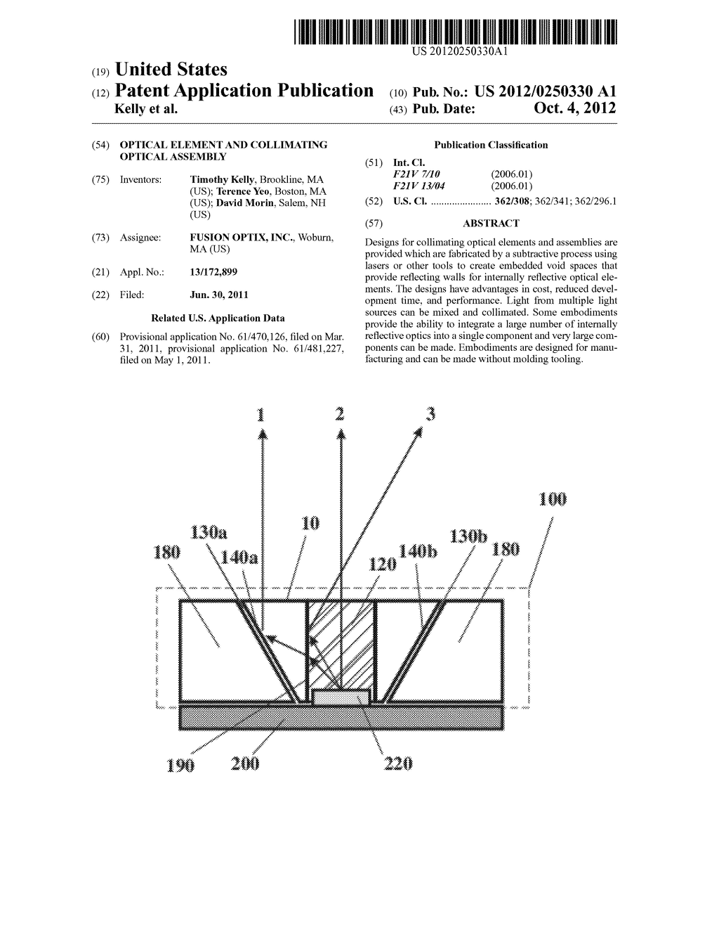 OPTICAL ELEMENT AND COLLIMATING OPTICAL ASSEMBLY - diagram, schematic, and image 01