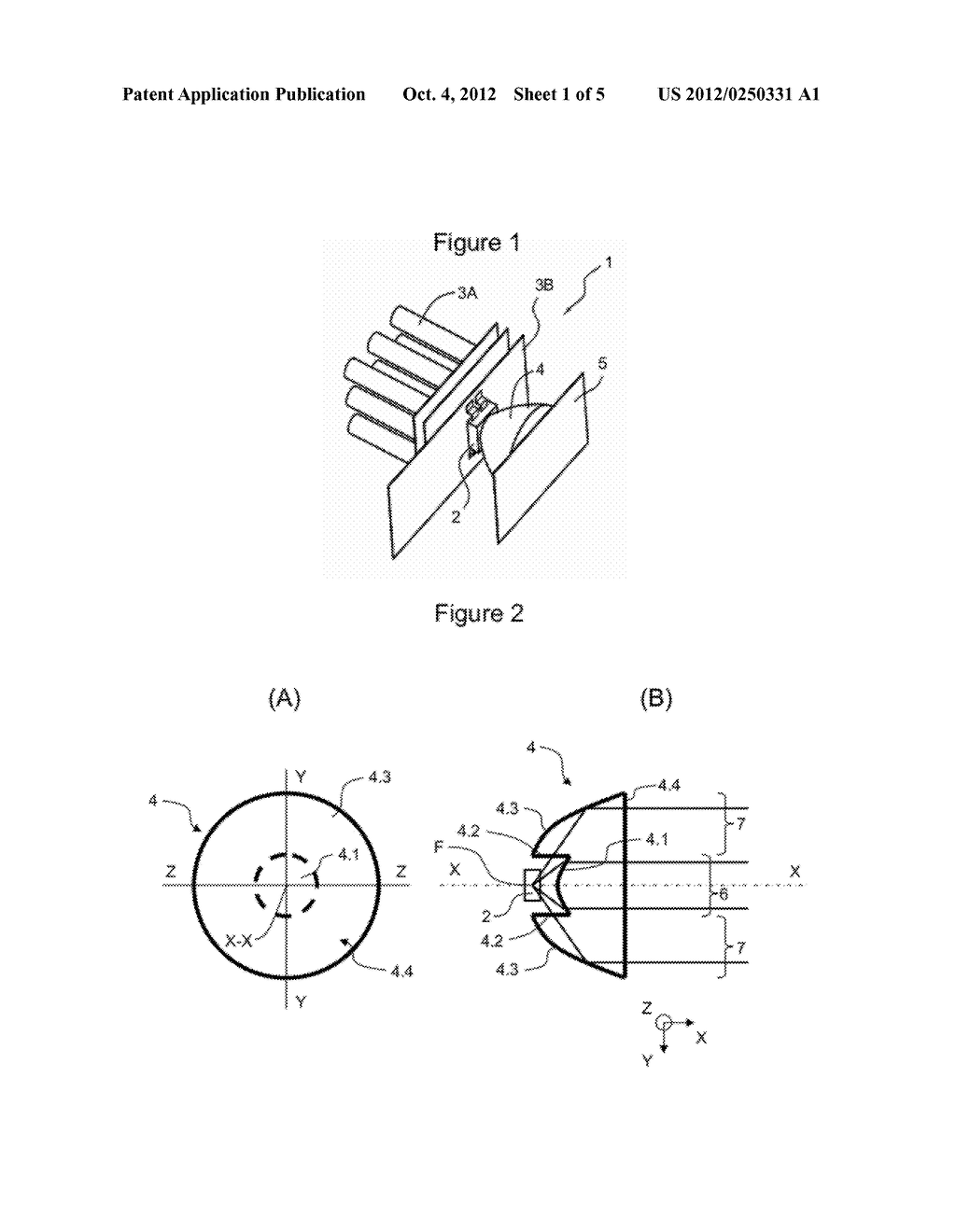 OPTICAL SYSTEM FOR GENERATING A COMPOSITE LIGHT BEAM WITH WIDE ANGULAR     OPENING - diagram, schematic, and image 02