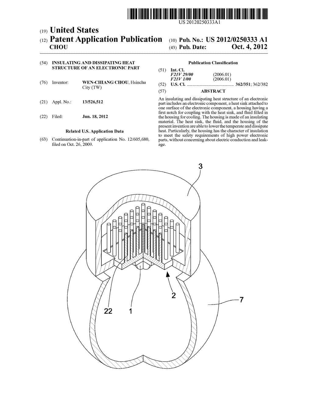 Insulating and Dissipating Heat Structure of an Electronic Part - diagram, schematic, and image 01