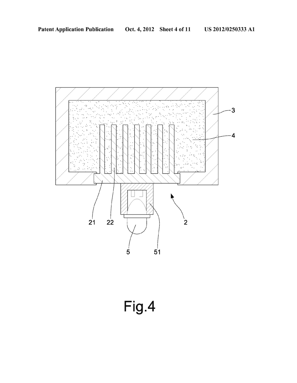 Insulating and Dissipating Heat Structure of an Electronic Part - diagram, schematic, and image 05