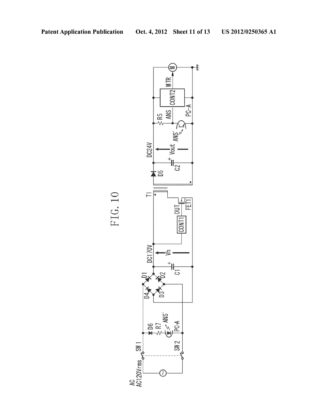 SWITCHING POWER SUPPLY - diagram, schematic, and image 12