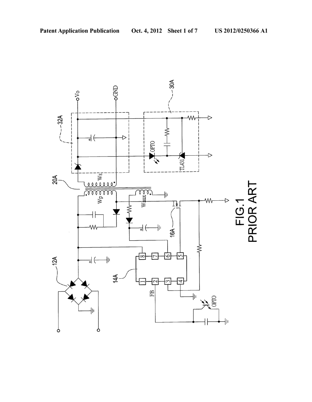 FLYBACK CONVERTER WITH PRIMARY SIDE AND SECONDARY SIDE FEEDBACK CONTROL     AND METHOD FOR THE SAME - diagram, schematic, and image 02