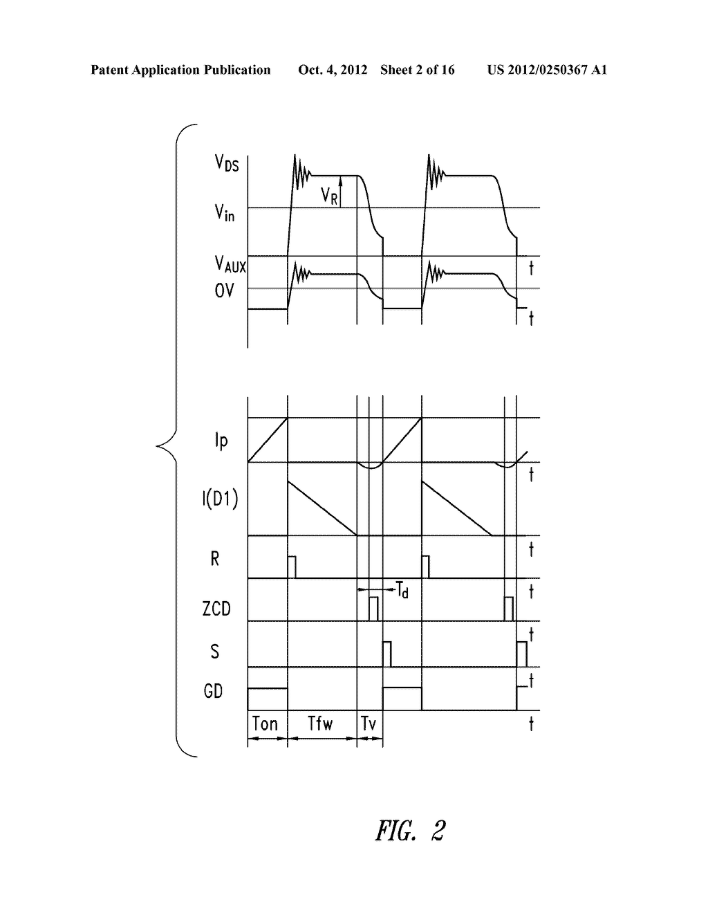 CONTROL DEVICE OF THE SWITCHING FREQUENCY OF A QUASI-RESONANT SWITCHING     CONVERTER AND RELATED CONTROL METHOD - diagram, schematic, and image 03