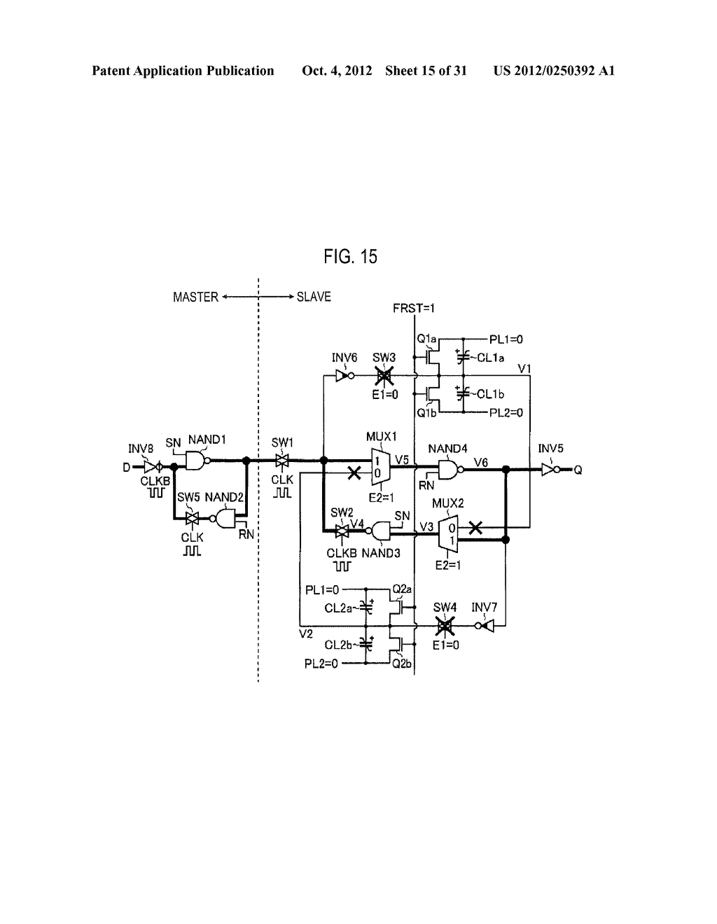 DATA HOLDING DEVICE AND LOGIC OPERATION CIRCUIT USING THE SAME - diagram, schematic, and image 16