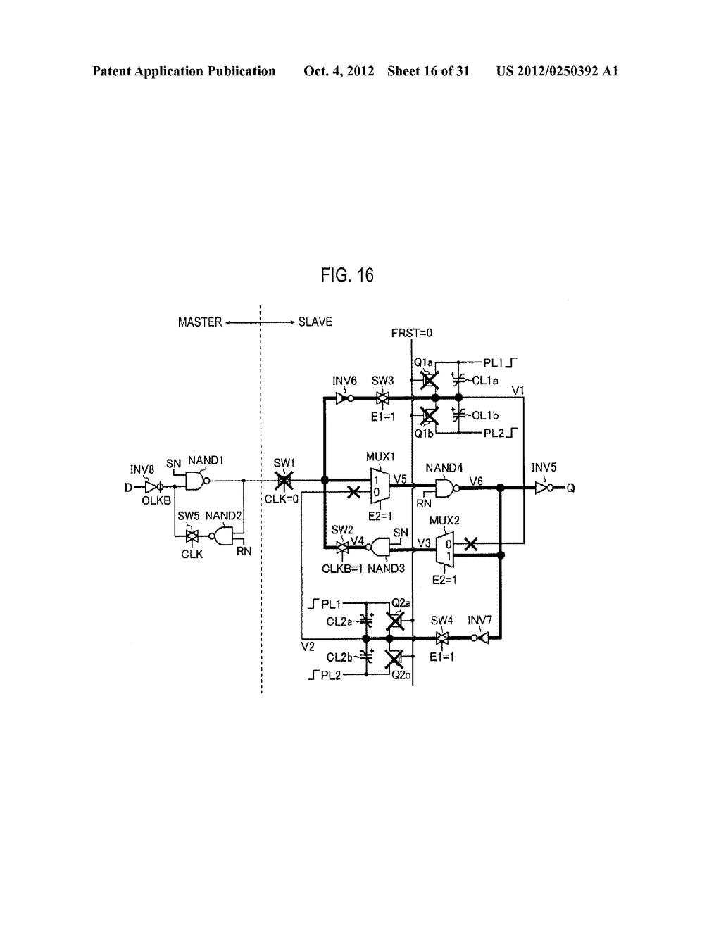 DATA HOLDING DEVICE AND LOGIC OPERATION CIRCUIT USING THE SAME - diagram, schematic, and image 17