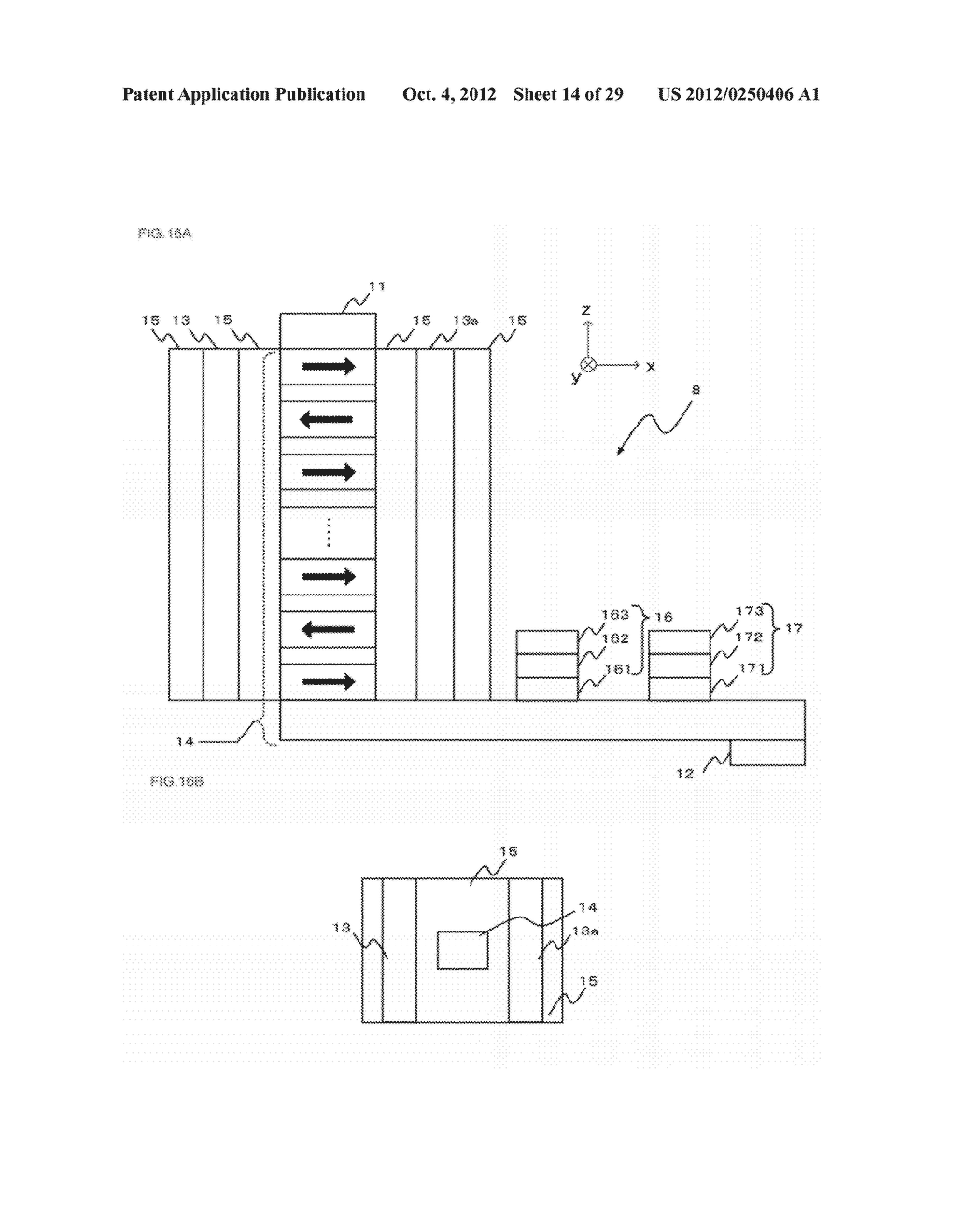 MAGNETIC MEMORY DEVICE AND METHOD OF MAGNETIC DOMAIN WALL MOTION - diagram, schematic, and image 15