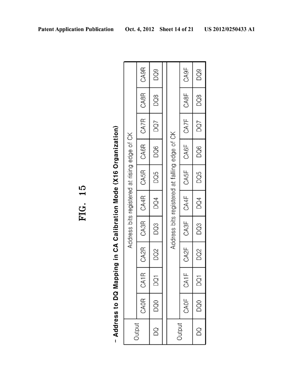 MEMORY DEVICES, SYSTEMS AND METHODS EMPLOYING COMMAND/ADDRESS CALIBRATION - diagram, schematic, and image 15