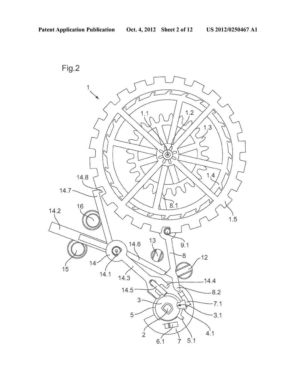 ESCAPEMENT MECHANISM IN PARTICULAR FOR A TIMEPIECE MOVEMENT - diagram, schematic, and image 03