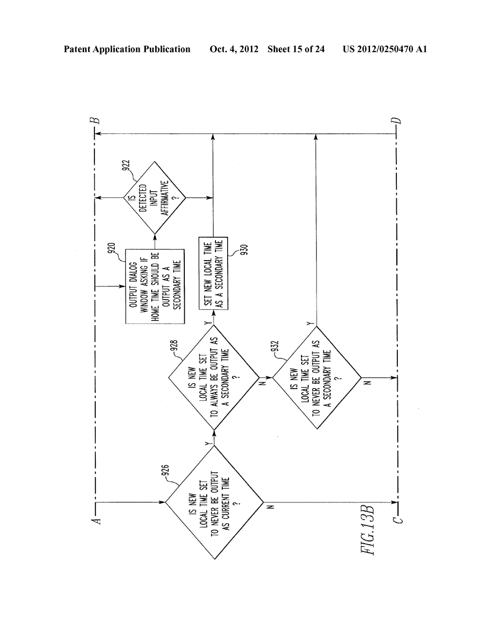 Electronic Device and Method Providing Improved Indication that an Alarm     Clock is in an on Condition - diagram, schematic, and image 16